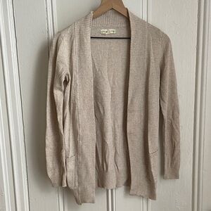 Staring at Stars Beige Open-Front Cardigan